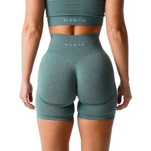 NVGTN Seamless Contour Shorts Forest Green